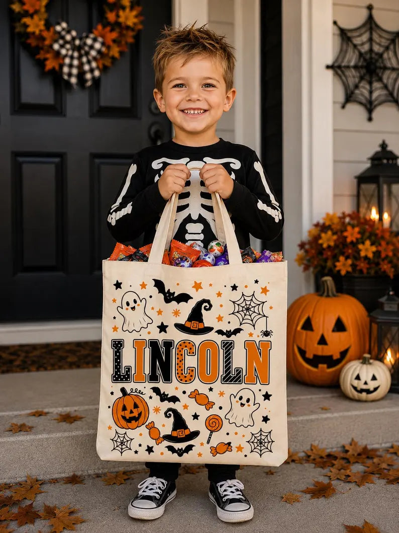 Personalized Trick or Treat Bags, Halloween Candy Bag Tote with Name, Custom Name Canvas Bag for Kids, Halloween Gift for Boys Girls 91afc320-2a20-4031-9171-0733d8e69f98-nhhhghg-3-.webp