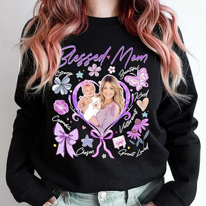 Custom T Shirts for Mom Mama Shirt with Photos Vintage Tee Custom Funny Shirt for Mom Mother's Day Gift Customize shirt for her for Wife