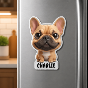 Custom Pet Portrait Magnet with Name - Personalized Custom Shape Fridge Magnet 91d3f03d-77d5-40bc-ae29-2b92740f698d.png
