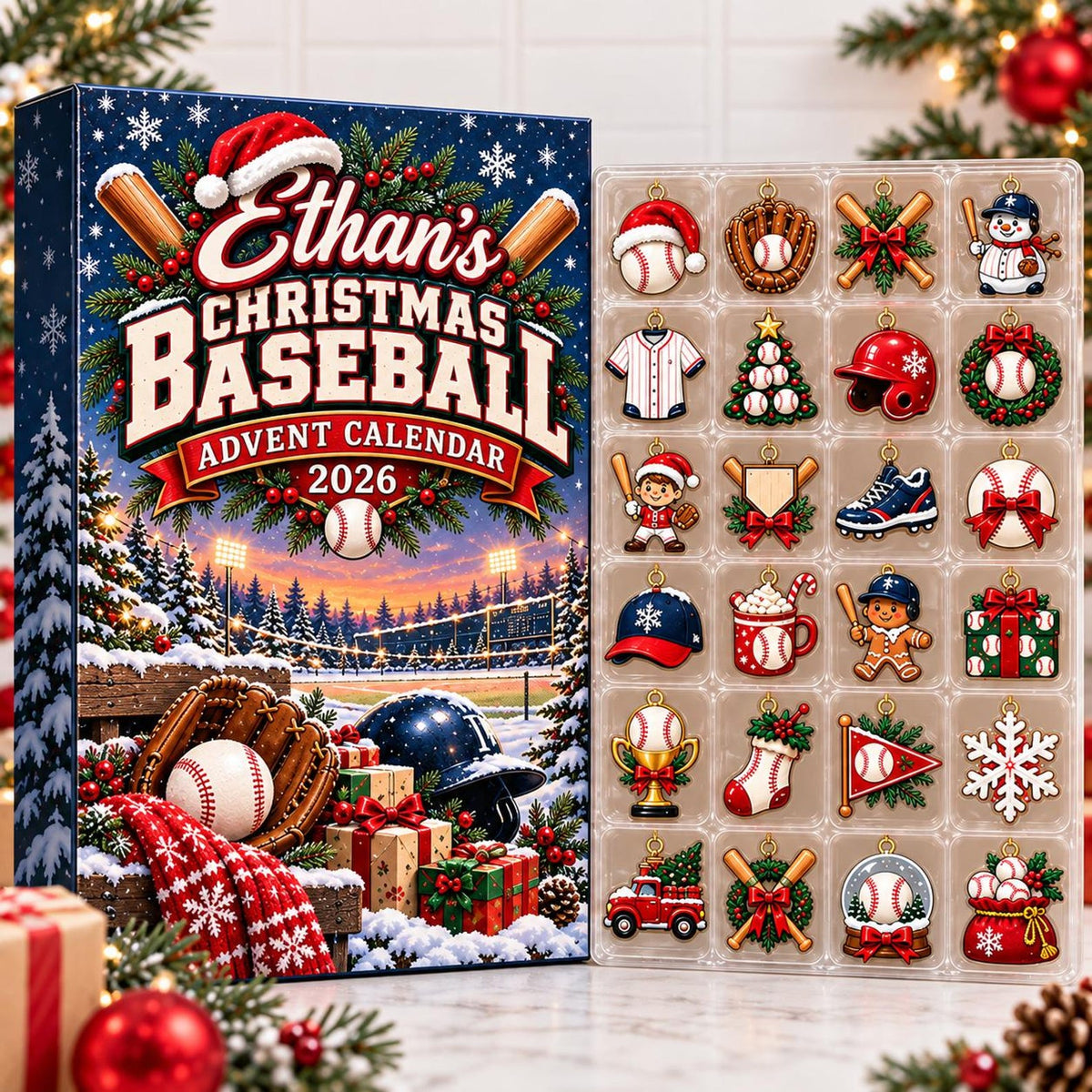 Custom Name Baseball Advent Calendar 2026, Christmas Countdown Box, 24 Baseball Charms, Personalized Holiday Keepsake, Baseball Player Gift 91e55ce6-445d-4426-bb76-f98fa4a2f0e7-il_1588xN.8582630564_cmzl.jpg