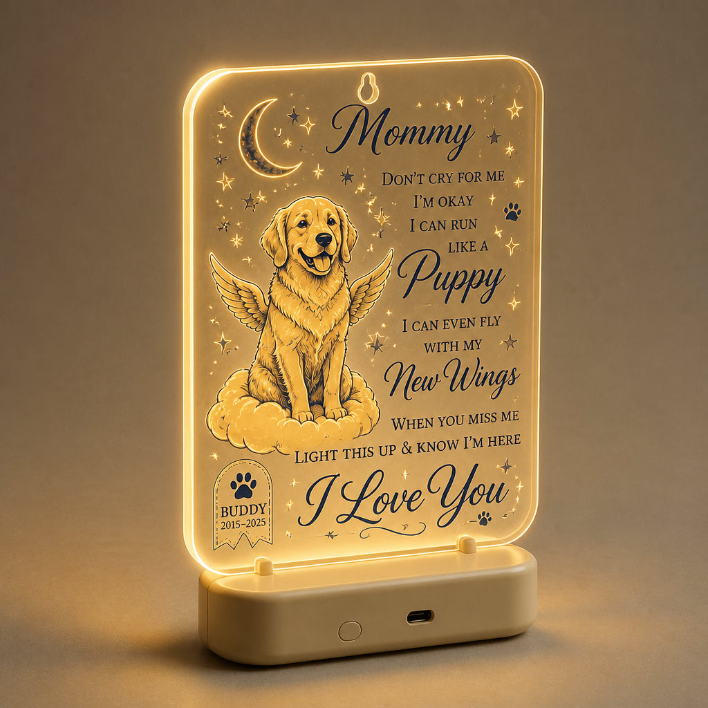 Pet Memorial Acrylic Night Light — "Light This Up & Know I'm Here" (Name & Years) - Personalized Acrylic Night Light 91e7b12d-8827-4806-94de-75d6718c27a7.jpg