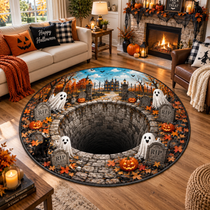 Halloween 3D Illusion Rug, Spooky Haunted House Area Rug, Ghost Pumpkin Round Rug, Halloween Home Decor, Horror Floor Mat 91ed5009-f190-411f-98de-2bcf72c1e2ae-ee01316c-85c7-4d4f-bc05-c0d398f11daf.png