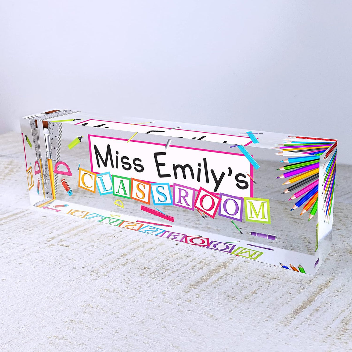 Teacher Classroom Personalized Teacher Desk Sign Back to School Gift Teacher Gift