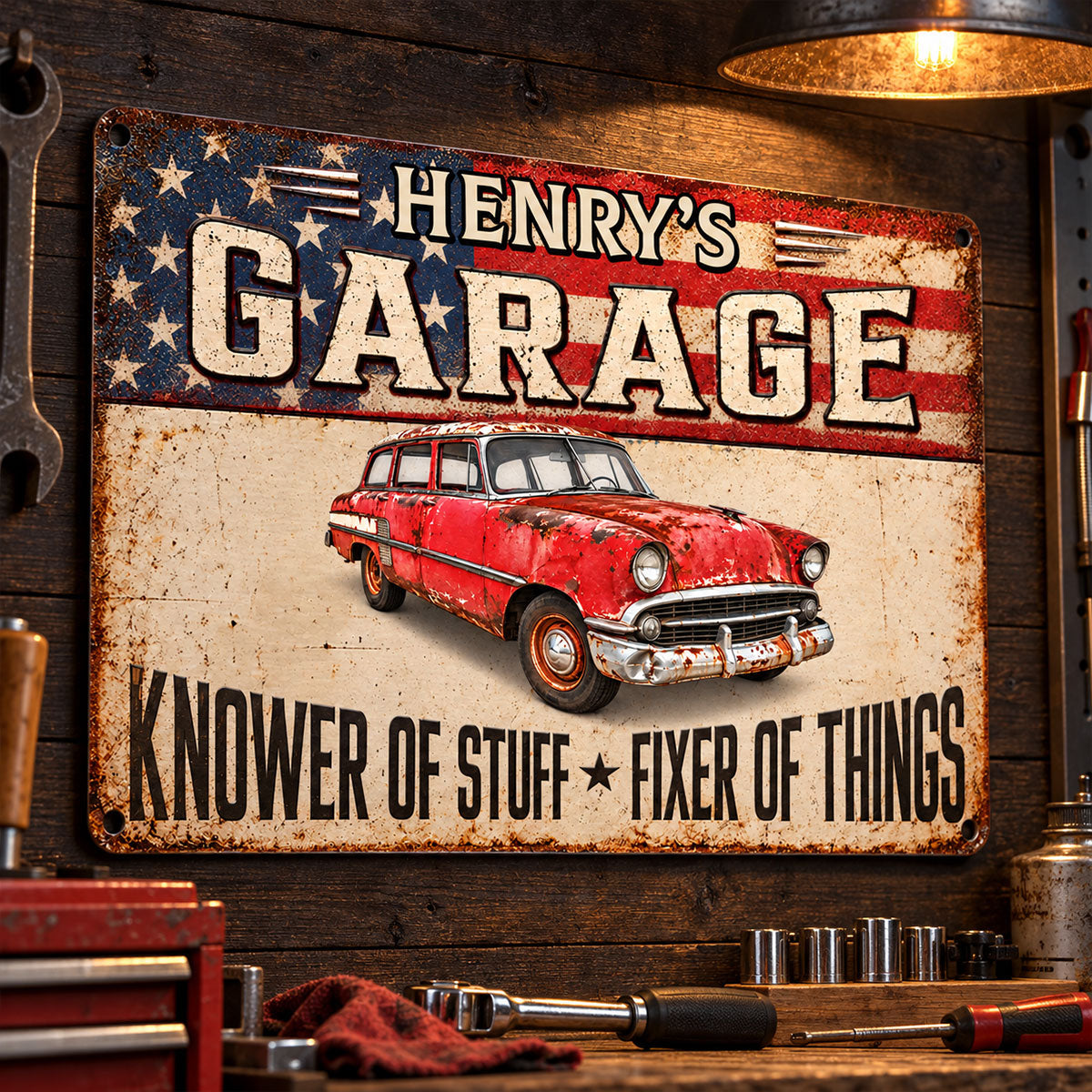 Custom Home Decor Metal Sign - Personalized Birthday Gifts For Men, Man Cave, Dad, Grandpa - Garage Life Forever 91f7a6aa-88b0-43d3-b318-0b0f062acb38-3-2-.jpg