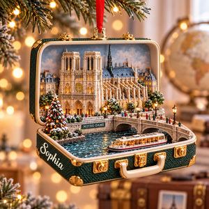 Personalized Notre Dame Cathedral 3D Suitcase Christmas Ornament – Paris Travel Souvenir & Gift for Paris Lovers 91fc7ba6-2947-4e38-97a8-549d42a650d7-Hanging-Notre-Dame-suitcase-ornament-1.png