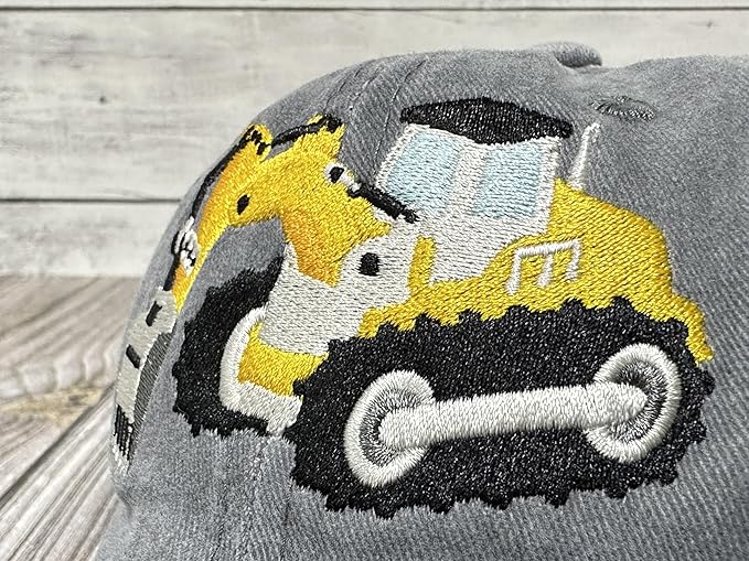 Embroidered Excavator Baseball Hats for Girls Boys 91h3vnERWTL._AC_SX679.jpg