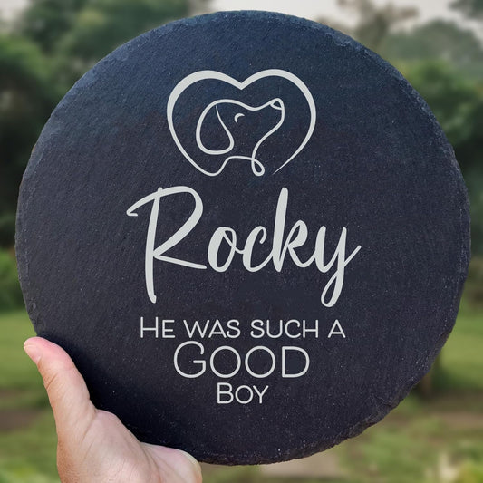 Dog Memorial Gifts for Loss of Dog, Cemetery Decorations for Grave, Pet Loss Sympathy Gift, Personalized Remembrance Garden Stone, Cat Lovers Heaven Grave Markers Bereavement Headstone