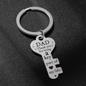 Thanks for Being a Key part of my life Father Day Gifts for Dad from Daughter Son for Father Birthday Valentines Christmas Gift Dad Stepdad Bonus dad Keychain