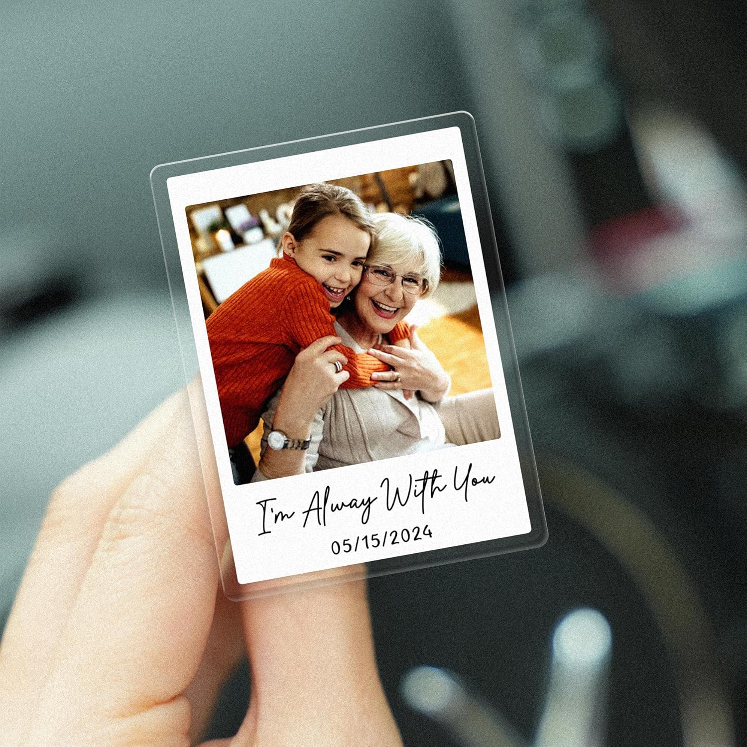 Personalized Photo Car Visor Clip, Custom Picture Holder Photo For Car, Customized Drive Safe Picture Frame Gift, Car Accessories Sun Visor Clip Memorial & Romantic Photo Holder