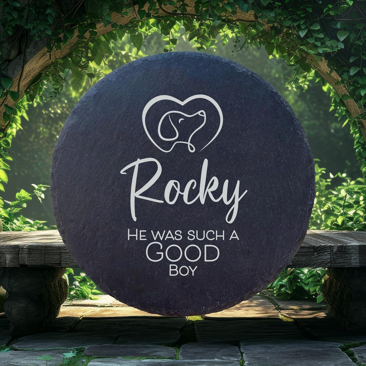 Dog Memorial Gifts for Loss of Dog, Cemetery Decorations for Grave, Pet Loss Sympathy Gift, Personalized Remembrance Garden Stone, Cat Lovers Heaven Grave Markers Bereavement Headstone