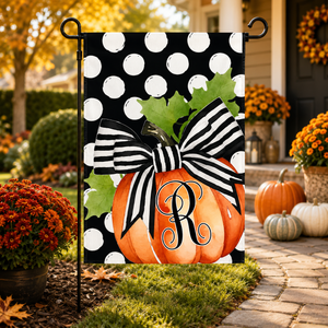 Personalized Pumpkin Garden Flag, Black White Polka Dot Fall Flag, Monogram Pumpkin Yard Decor, Fall Garden Flag 922c2193-352b-47d4-9d80-6c68286d5afe-35639588-7f99-4d8e-a8c8-f3b940bfc985.png