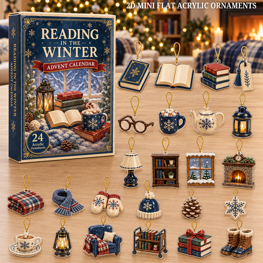 Reading Winter Advent Calendar 2026 - 24-Day Festive Countdown, Acrylic Charms Blind Box - Gift For Reading Lovers 9239f316-70ca-4179-b9ae-3c0622cfc07e-reading-text.png