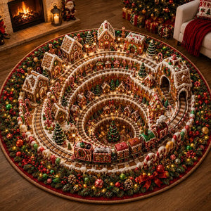 3D Christmas Round Rug Optical Illusion Floor Mat Winter Village Gingerbread Vortex Carpet North Pole Holiday Home Decor Xmas Tree Rug 9248fe53-7e18-4c91-957f-2d710204b9d2--dfsd-2-.webp