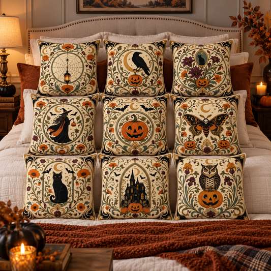 Vintage Halloween Pillow Cover, Art Nouveau Black Cat Witch Pumpkin Gothic Decor, Double-Sided Square Cushion Cover 9253af47-d4b9-4419-9ada-422c65fdf5bb-33f9846d-3f0b-4a3f-8585-712218e13487.png