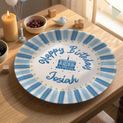 Personalized Birthday Plate for Boy, Custom Name Ceramic Keepsake, Birthday Gift for Kids, Family Party Decor, Memory Plate 92679435-874b-4328-9b96-2df2a443d661-5.jpg