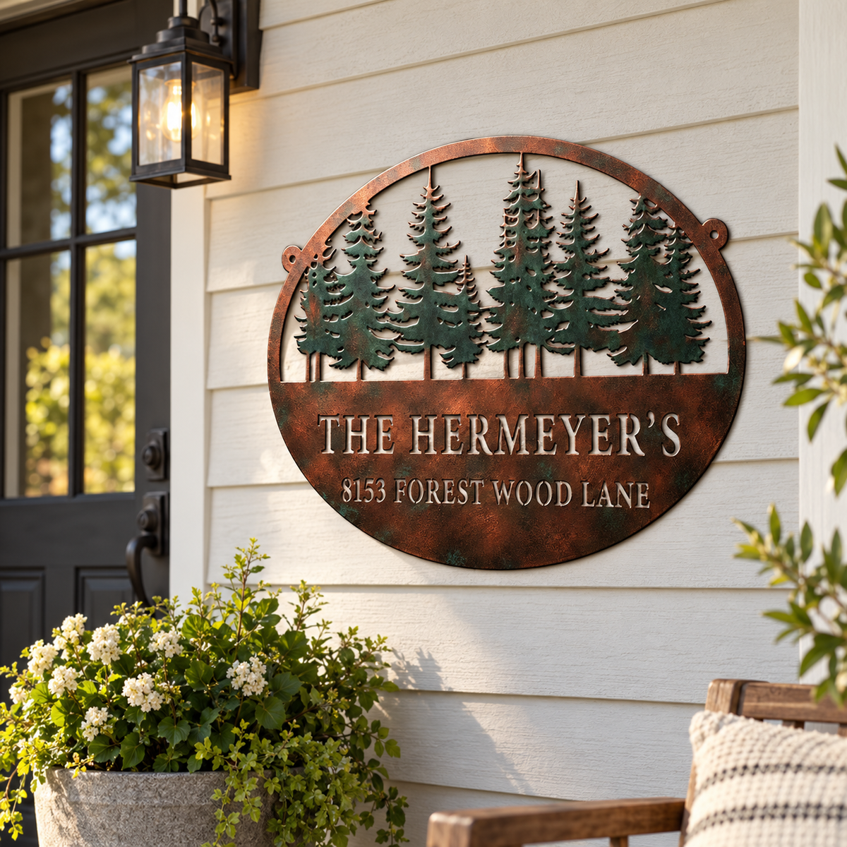 Custom Metal Address Sign, Personalized Family Name Plaque, Pine Tree Outdoor Wall Decor For Cabin 9268d79d-821e-48c9-88a2-6ef7d75bd545-6887158e-3324-499b-8ca7-cad09363ca36.png