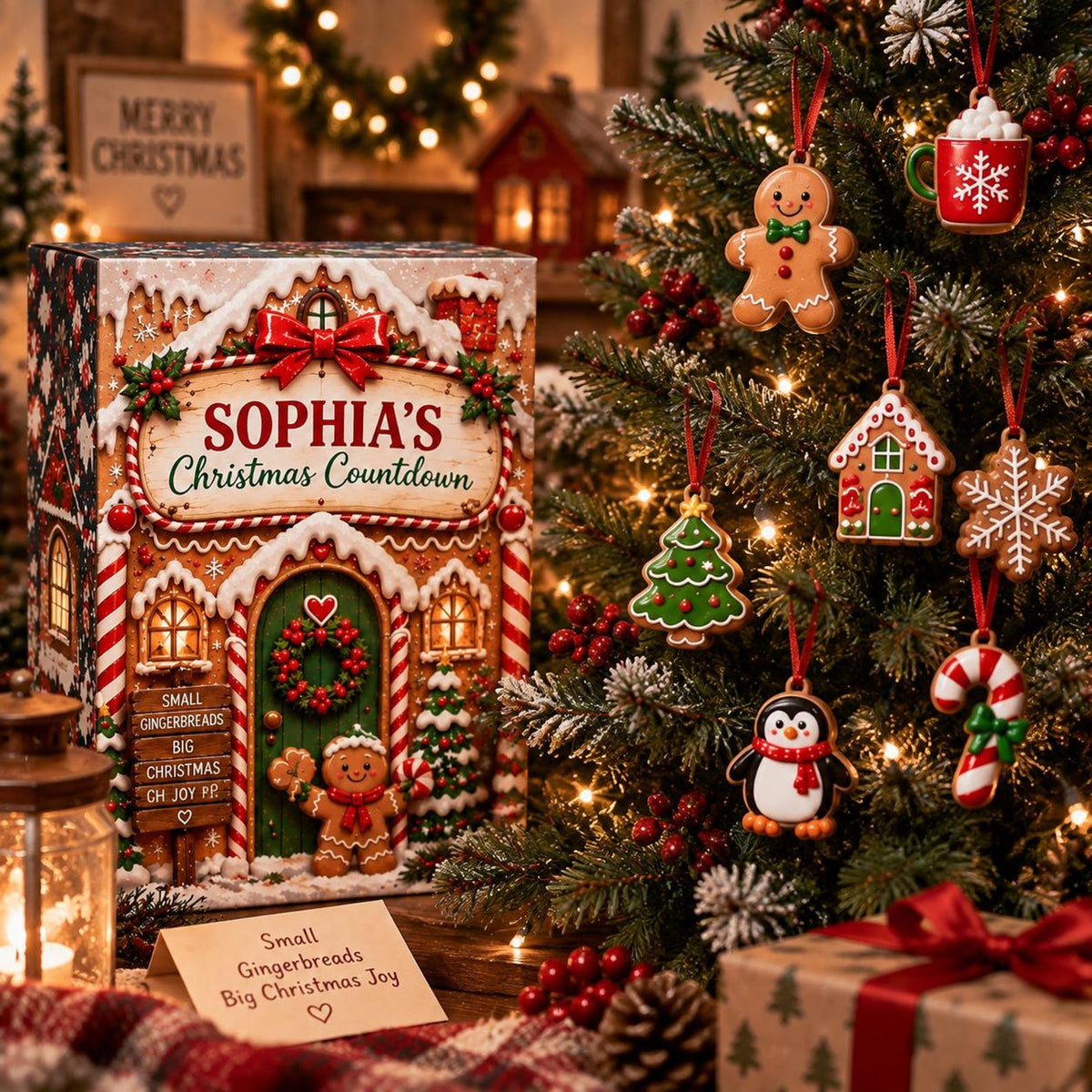 Personalized Gingerbread Advent Calendar, 24 Christmas Ornaments Countdown, Cute Holiday Decor, Custom Name Xmas Gift for Family 92803399-336a-435c-9a6c-f21d2903a4bc-il_1588xN.8541242510_cvsa.jpg