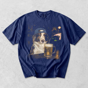 Comfort Colors Funny Custom Dog Drinking Beer Shirt, Silly Sarcastic Personalized Photo Novelty Meme Graphic Tee, Funny Dog Gift Men Women 928b2854-8fd3-4e69-b185-dd137069969d-xxpfpksdogfoiews-2-.webp