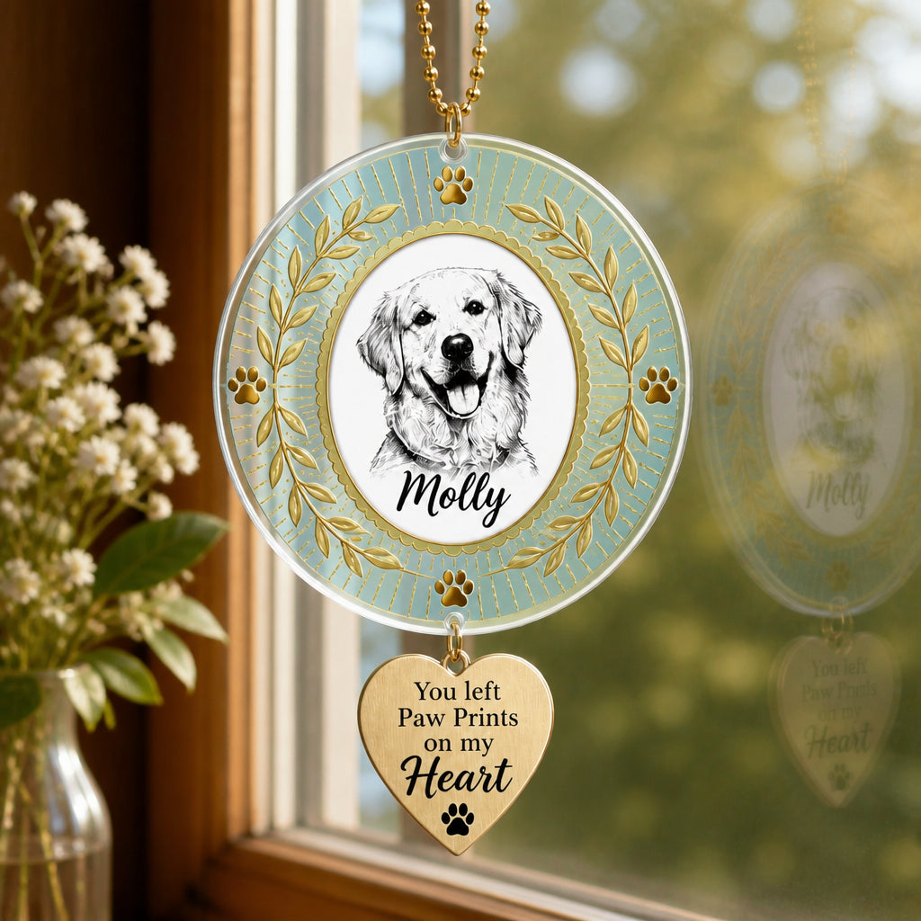 Angel Halo Pet Memorial Suncatcher with Custom Photo & Name - Personalized 1 Layered Suncatcher with Charm 929ffd63-695b-4369-af70-9f7447dbe234.jpg