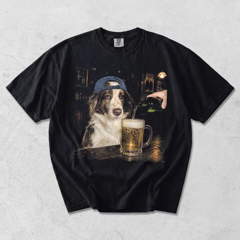 Comfort Colors Funny Custom Dog Drinking Beer Shirt, Silly Sarcastic Personalized Photo Novelty Meme Graphic Tee, Funny Dog Gift Men Women 92a95788-4159-4dee-90d6-748db8b55037-xxpfpksdogfoiews-1-.webp