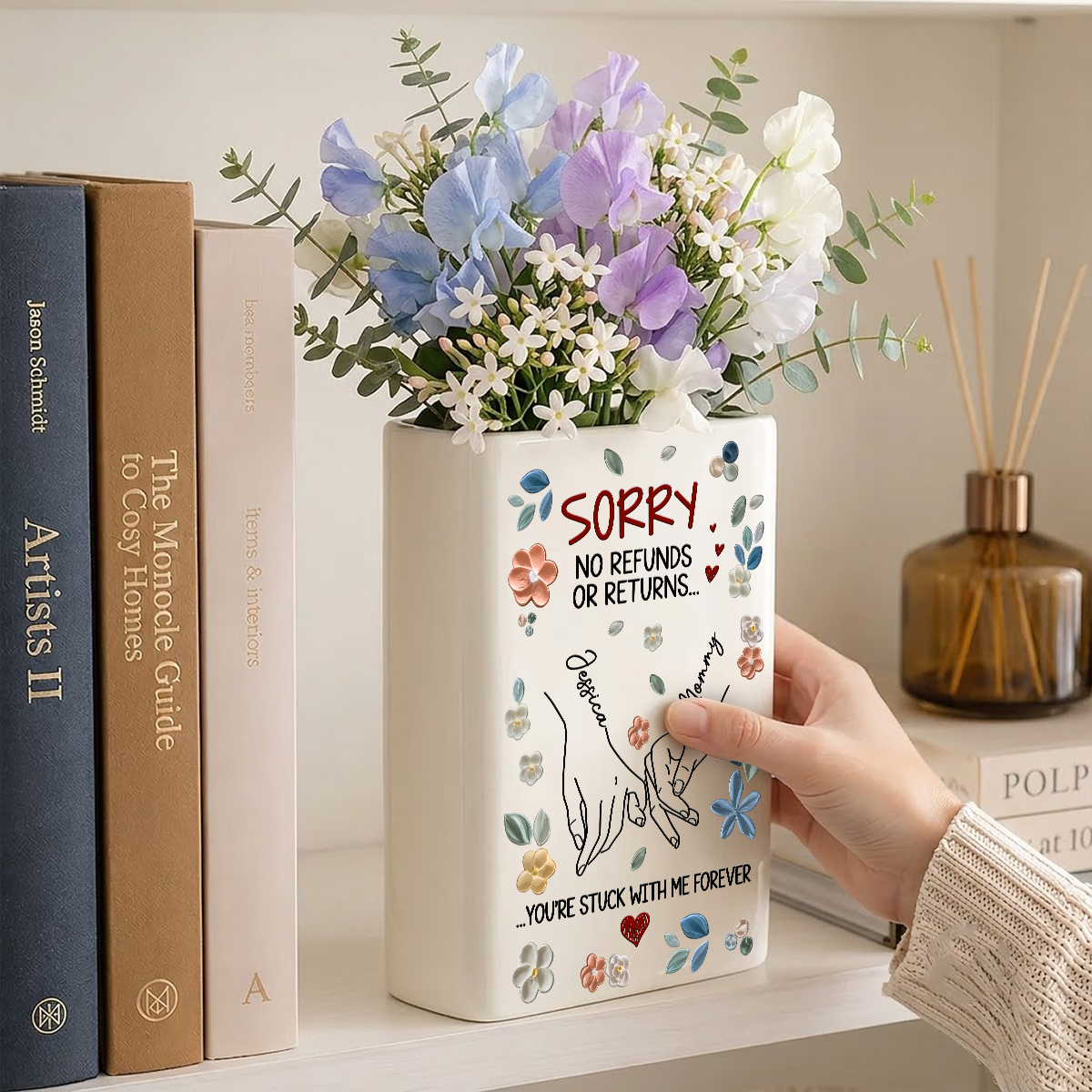 Couple Handhold Floral - Personalized Ceramic Book Vase 92b46429-9004-4898-b5cc-375a4f9c0b69-4-32-.png