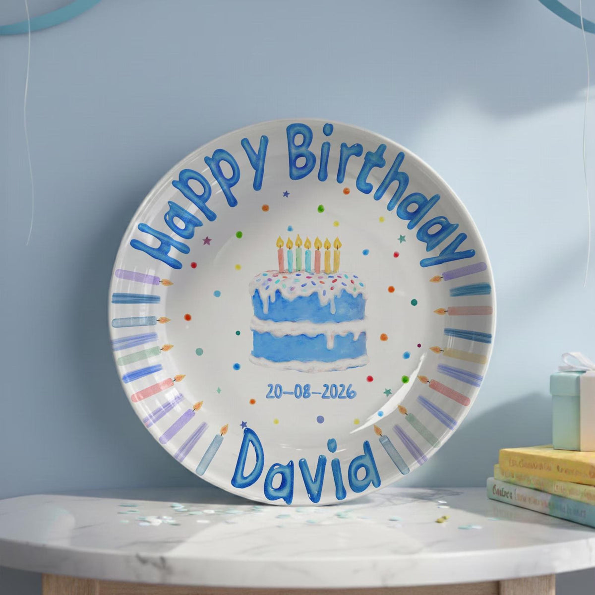 Personalized Birthday Plate Custom Name, Happy Birthday Ceramic Keepsake Gift, Kids Party Decor, Unique Birthday Gift for All Ages 92b4f748-73af-48df-8013-3ec519fed62e-9.jpg