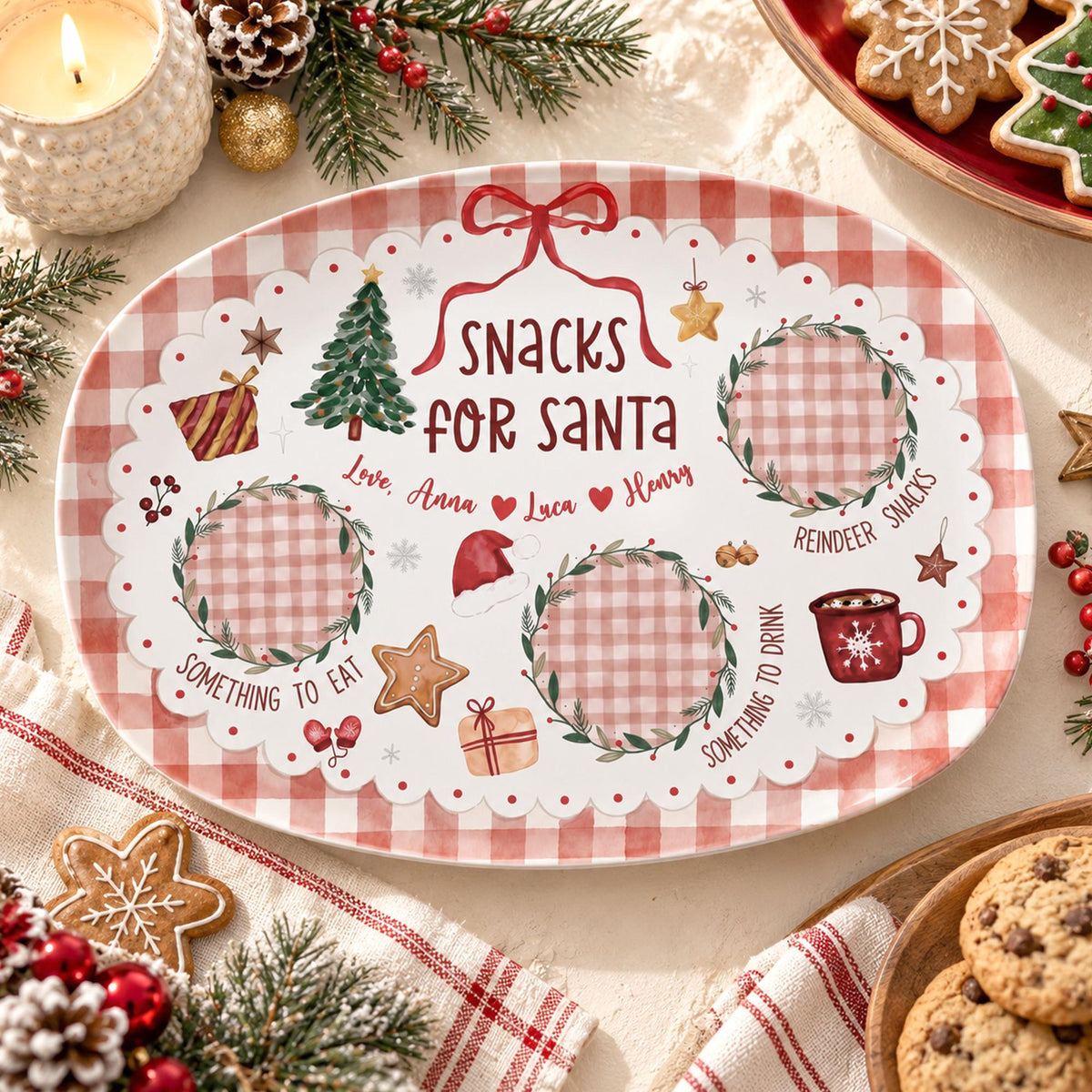 Custom Name Santa Cookie Plate, Cookies for Santa Platter, Personalized Holiday Christmas Plate for Family, Christmas Gift 92c8c586-0c9b-4eb3-af00-9481b8f3b6d6-6.jpg