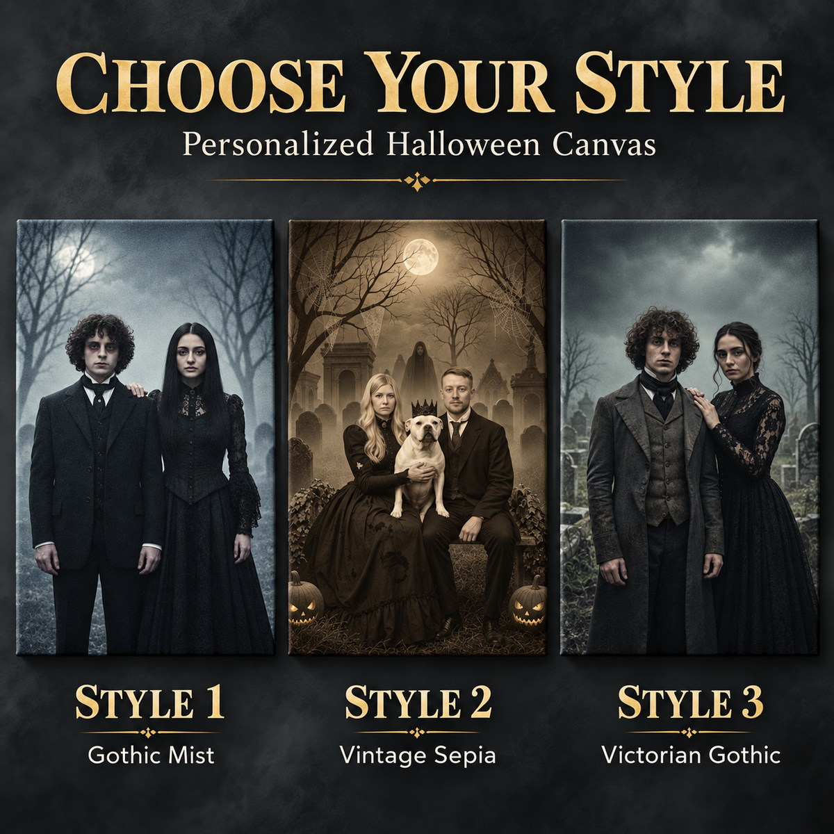 Personalized Halloween Family Portrait Canvas – Custom Gothic Couple & Pet Wall Art from Photo 92d2b54d-78ba-4dea-857b-c882567aa49d-Ba-l-a-ch-n-canvas-Halloween-c-i-n.png