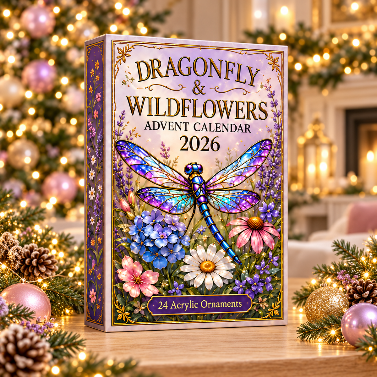 Dragonfly & Wildflowers Advent Calendar 2026 - 24-Day Festive Countdown, Acrylic Charms Blind Box - Gift For Dragonfly Lovers 92e2fb02-30f5-42ee-a1f8-e37de3f9298e-dragonfly-box.png