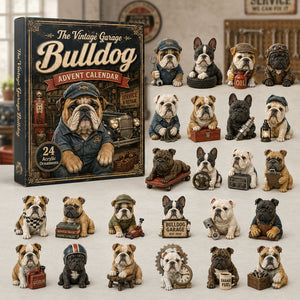 The Vintage Garage Bulldog Advent Calendar 2026 - 24-Day Festive Countdown, Acrylic Charms Blind Box - Gift For Bulldog Lovers 9313c3b9-80af-4660-97f1-3ec9b74f9941-bull-dog.jpg