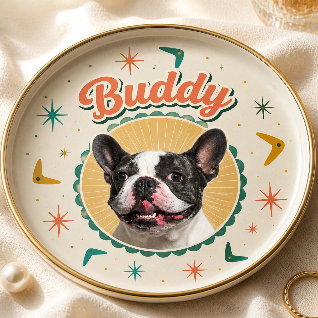 Custom Pet Portrait Jewelry Plate — Mid‑Century Burst - Personalized Jewelry Plate 93157d27-f68e-4eb9-8aa6-1e71fe1c9948.jpg