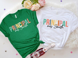 Principal T Shirt , Teacher's Day Gift , Gift for Principal, Teacher Appreciation Shirt , Best Teacher Shirt , Back To School Shirts