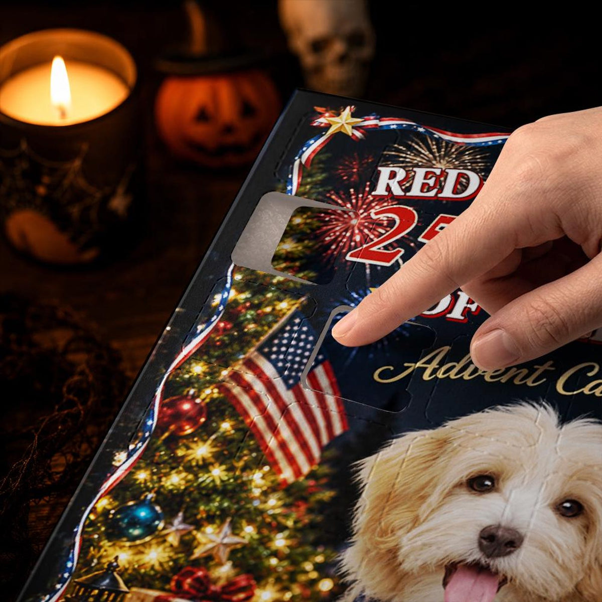 Custom Dog Advent Calendar 24 Charms, Personalized Dog Lover Xmas Gift, Patriotic 250th Pet Countdown Box, USA Holiday Decor 9344e1d0-76cd-44fd-890e-47d4e1c14611-il_1588xN.8575041644_saun.jpg