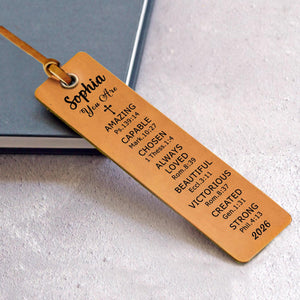 Personalized Bookmarks for Women, Christian Gifts for Women, Engraved Leather Bookmark Religious Gifts for Women, Christian Bookmarks 93510ae0-0eb9-4acc-8029-9bf375e268a2-3.jpg