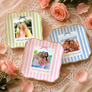 Personalized Bestie Photo Jewelry Dish, Ceramic Trinket Tray for Best Friend, Bestie Striped Ring Dish, Birthday Gifts For Bestie 936be51b-efc5-455e-b636-4ffa6c373b22-6.jpg