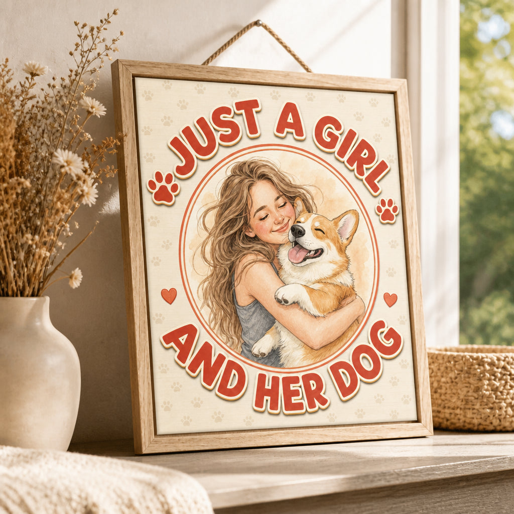 Just a Girl and Her Dog – Custom Portrait Wood Sign - Personalized Wood Sign 93880823-2346-44bd-b0fb-7967a38229b5.jpg