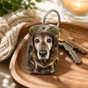 Pet Memorial Photo Keychain – Once By My Side, Forever In My Heart - Personalized Color Printed Stainless Steel Keychain 938e82dc-e1b5-4e9a-a92f-adcf22516d3b.png