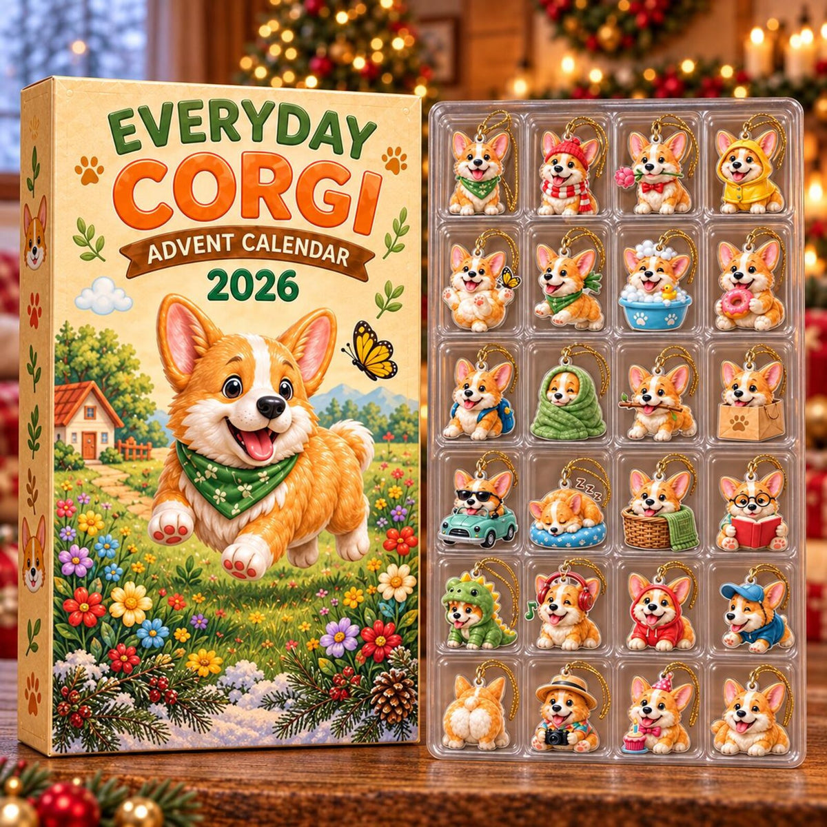 Everyday Corgi Advent Calendar 2026, 24 Day Christmas Countdown, Flat Acrylic Dog Ornaments, Gift for Corgi Lovers, Holiday Tree Decorations 939a88e7-e1d1-40b1-bca7-4d1e23bce67c-il_1588xN.8592360670_c1y4.jpg