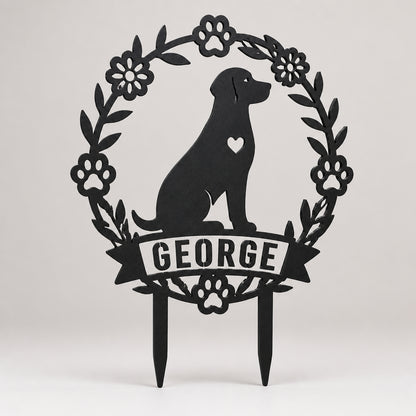 Personalized Dog Heart Wreath Cut Metal Garden Stake - Personalized Cut Metal Sign 93a3d36f-7327-4afc-9426-0bbabbeaae9c.jpg