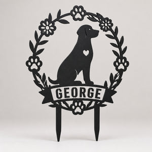 Personalized Dog Heart Wreath Cut Metal Garden Stake - Personalized Cut Metal Sign 93a3d36f-7327-4afc-9426-0bbabbeaae9c.jpg