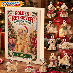 Personalized Golden Retriever Advent Calendar, 24 Acrylic Charms, Christmas Countdown Gift for Dog Lovers 93a47fe8-e2c2-4543-b6a4-89f565ba081a-il_1588xN.8496681686_9hkp.jpg