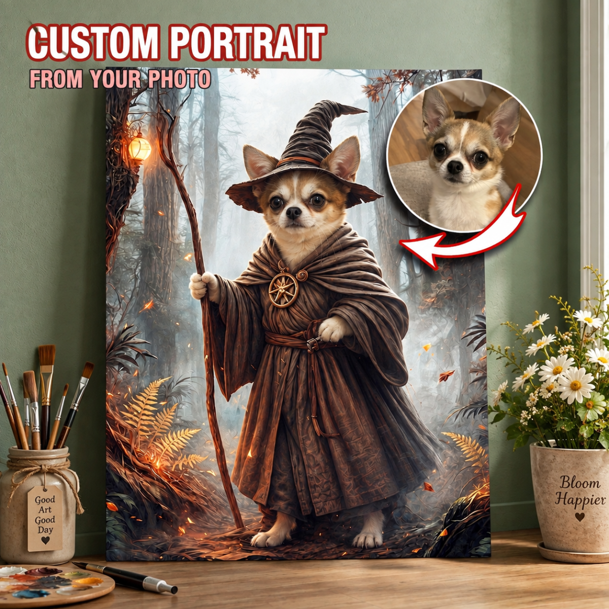 Personalized Wizard Pet Portrait from Photo – Custom Fantasy Cat or Dog Canvas Art, Magical Pet Painting, Unique Birthday Gift for Pet Lovers 93a55a7e-fe12-42a1-a372-0d2bd5388c23-1.png
