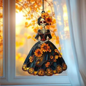 Day Of The Dead Suncatcher, Floral Skeleton Acrylic Window Hanging 93cebd5e-25bd-49ba-83ba-07aa47e7ae10-7_converted.png