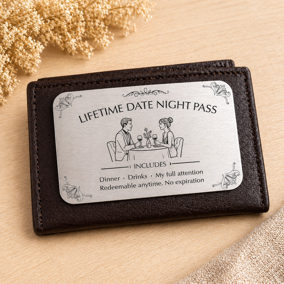 Lifetime Date Night Pass Wallet Card – Stainless Steel Romantic Gift 93cfe15c-be57-4e9a-aee7-7d1bc9dd7bed-2df62c1f-c506-4f0f-a061-6cdc8e45d15f.png