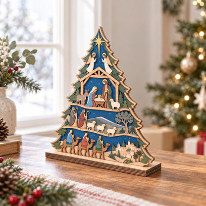 Nativity Scene Tree Wooden Sign,Nativity Tree Christian Gift,Holy Family Manger Christmas Decor,Jesus Faith Gift,Religious Holiday Decor 93d30e5b-7f54-44f0-bf13-46758db0ddf0-4.jpg