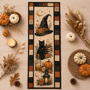 Witchy Halloween Quilted Table Runner, Black Cat Witch Hat & Pumpkin Patchwork Runner, Gothic Fall Table Decor 93f6fda3-bd9d-48ae-8d13-7506512485ca-Image-Aug-13-2026-01_39_53-PM-3-.png