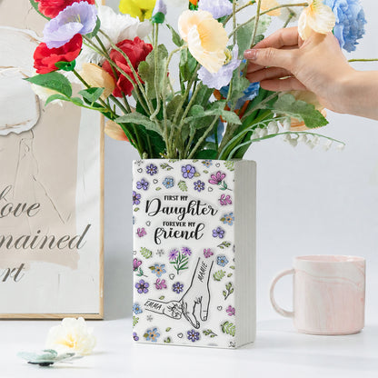 A Mom Is A Daughter First Friend - Ceramic Book Flower Vase 93fd1ba1-4517-4721-a95c-3445b058a7e7-2.jpg