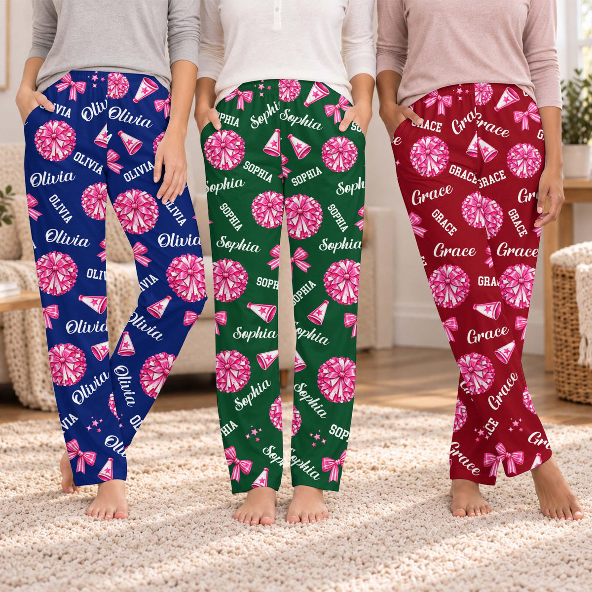 Personalized Cheerleader Lounge Pants, Custom Name Cheer Sweatpants, Cheer Mom Gift 93fdd5d6-217e-4db7-8b56-fbc7d0d26094-1.jpg