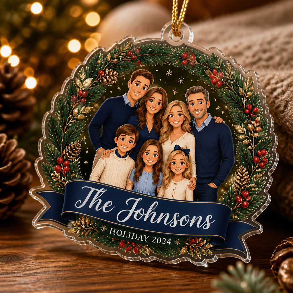 Custom Family Cartoon Portrait Laser-Cut Ornament - Personalized Laser Cut Custom Shape Ornament 941a18a8-f1e6-4291-8609-978f9691063f.jpg