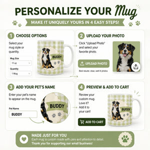 Personalized Dog Name Mug – Watercolor Gingham & Pup - Personalized Mug 941c8680-f92b-47ad-8add-d688959e638a.jpg